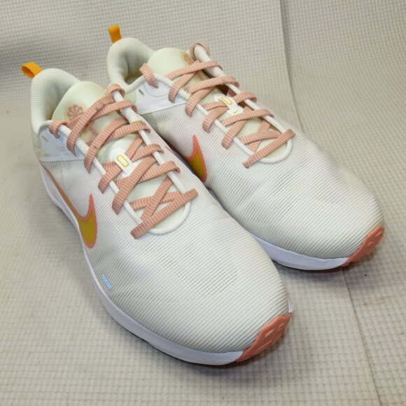 Nike Downshifter 12 DD9294-101 White Running Shoes Sneakers Womens Size 9 - Picture 1 of 13